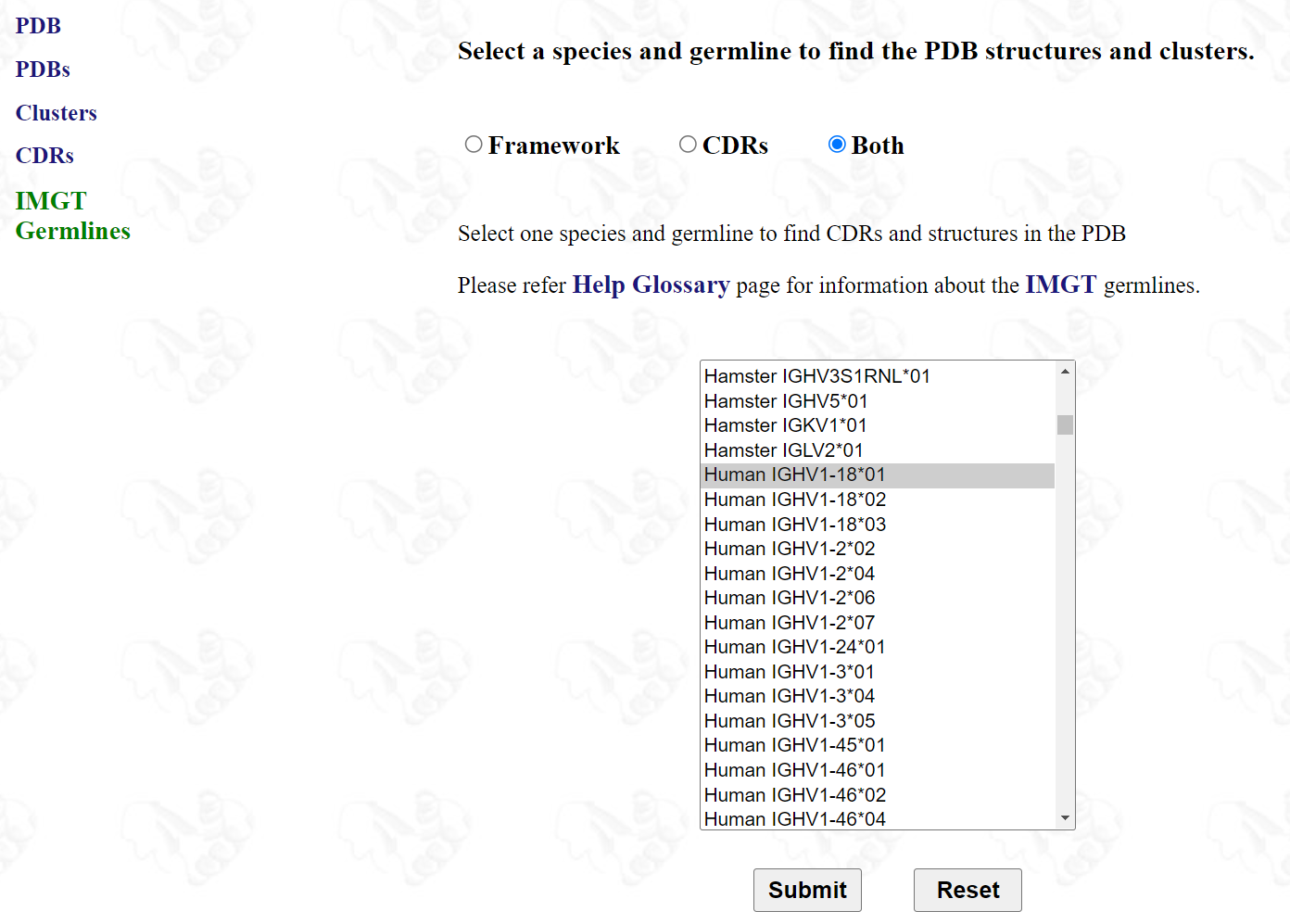 Germline Search